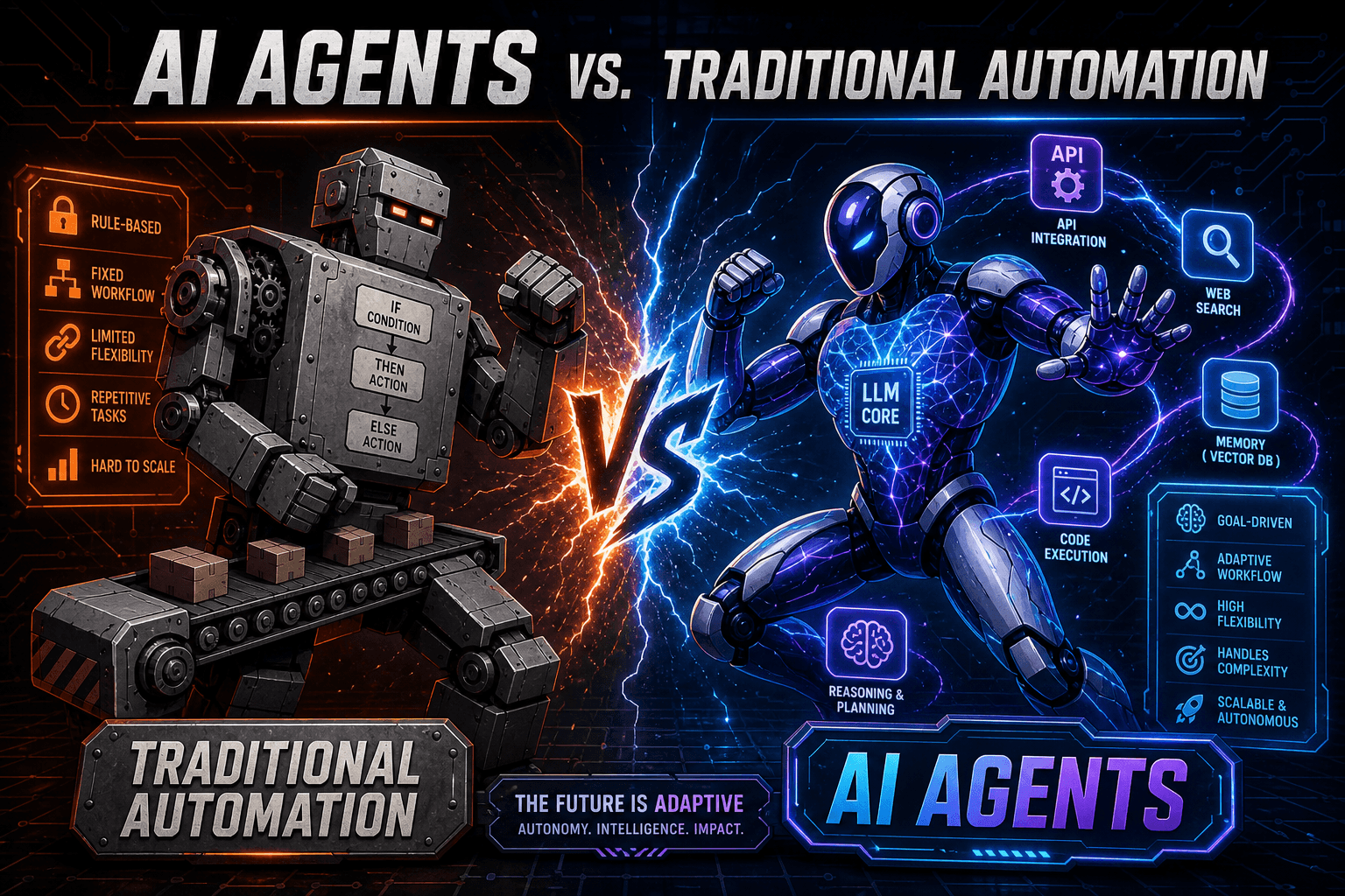 AI Agents vs. Traditional Automation: What's the Difference?
